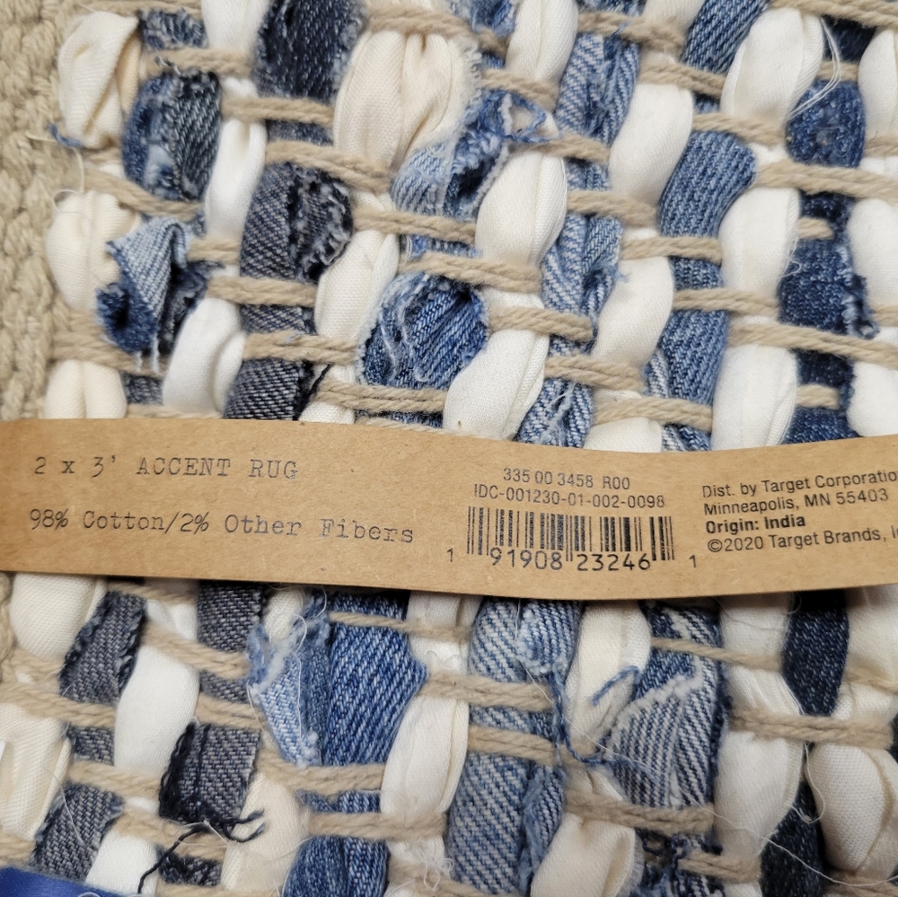Brand New Levi's x Target Limited Edition 2' x 3' Denim Scrap Rug - Picture 6 of 6